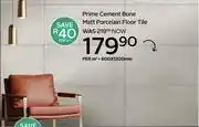 CTM Prime Cement Bone Matt Porcelain Floor Tile-600 x 1200mm Per Sqm offer