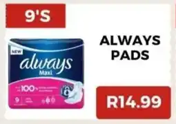 Saverite Always pads offer