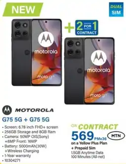 Incredible Connection Motorola G75 5G + G75 5G offer