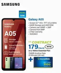 Incredible Connection SAMSUNG Galaxy A05 offer
