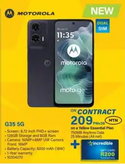 Incredible Connection Motorola G35 5G offer