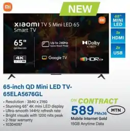 Incredible Connection Xiaomi 65-inch QD Mini LED TV-65ELA5676GL offer