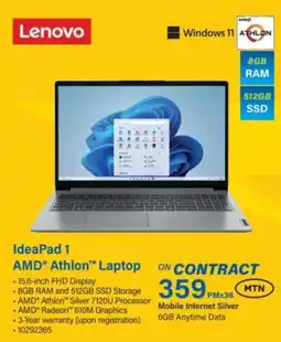 Incredible Connection Lenovo IdeaPad 1 AMD Athlon Laptop offer