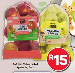 Pick n Pay Hypermarket PnP Kidz Yellow or Red Apples offer