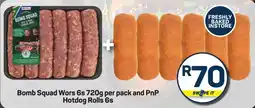 Pick n Pay Hypermarket Bomb Squad Wors and PnP Hotdog Rolls offer