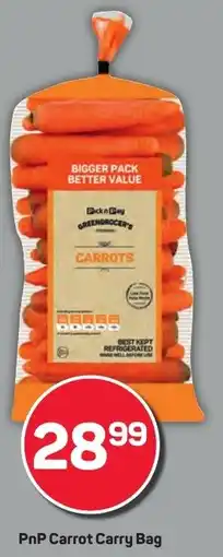 Pick n Pay Hypermarket PnP Carrot Carry Bag offer