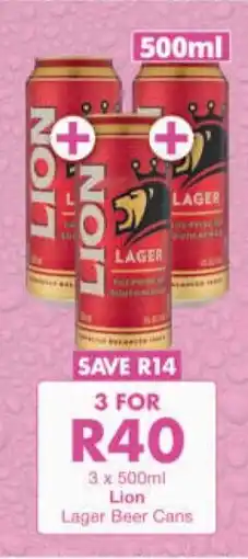 President Hyper Lion Lager Beer Cans offer