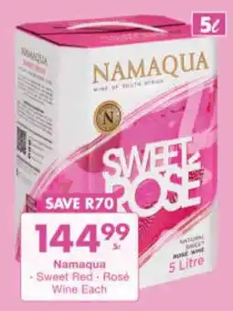President Hyper Namaqua Sweet Red, Rose Wine Each offer