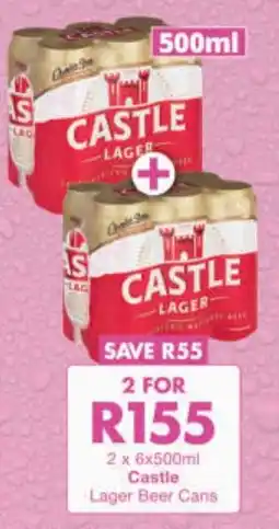 President Hyper Castle Lager Beer Cans offer