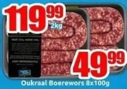 Three Star Cash and Carry Oukraal Boerewors offer
