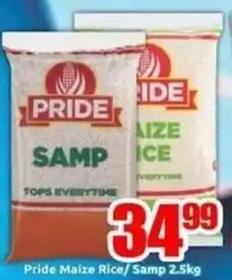 Three Star Cash and Carry Pride Maize Rice/ Samp offer