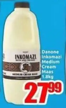 Three Star Cash and Carry Danone Inkomazi Medium Cream Maas offer