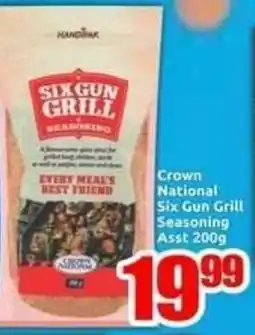 Three Star Cash and Carry Crown National Six Gun Grill Seasoning Asst offer