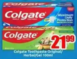 Three Star Cash and Carry Colgate Toothpaste Original/ Herbal/ Gel offer