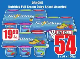 Boxer Superstores DANONE Nutriday Full Cream Dairy Snack Assorted offer