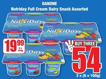 Boxer Superstores DANONE Nutriday Full Cream Dairy Snack Assorted offer
