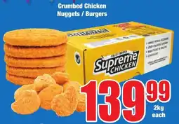Boxer Superstores Crumbed Chicken Nuggets/ Burgers offer