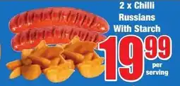 Boxer Superstores Chilli Russians With Starch offer