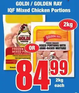 Boxer Superstores GOLDI/ GOLDEN RAY IQF Mixed Chicken Portions offer