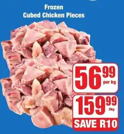 Boxer Superstores Frozen Cubed Chicken Pieces offer
