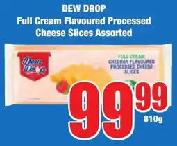 Boxer Superstores DEW DROP Full Cream Flavoured Processed Cheese Slices Assorted offer