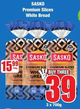 Boxer Superstores SASKO Premium Slices White Bread offer