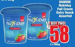 Boxer Superstores DANONE Nutriday Full Cream Dairy Snack Assorted offer