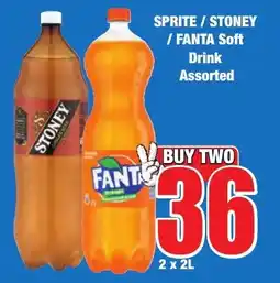 Boxer Superstores SPRITE/ STONEY/ FANTA Soft Drink Assorted offer
