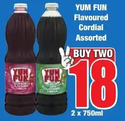Boxer Superstores YUM FUN Flavoured Cordial Assorted offer