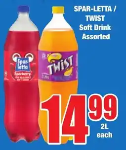 Boxer Superstores SPAR-LETTA/ TWIST Soft Drink Assorted offer
