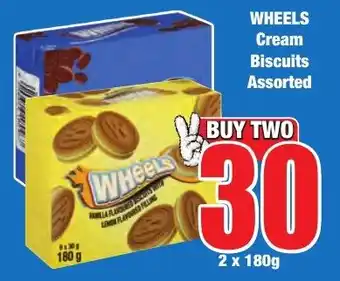 Boxer Superstores WHEELS Cream Biscuits Assorted offer