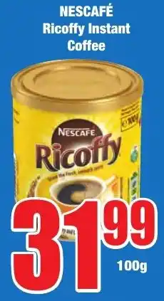 Boxer Superstores NESCAFÉ Ricoffy Instant Coffee offer