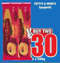 Boxer Superstores FATTI'S & MONI'S Spaghetti offer