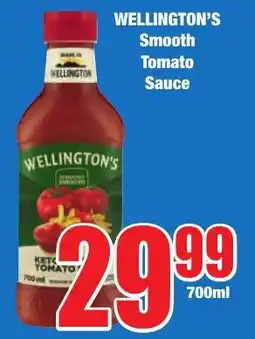 Boxer Superstores WELLINGTON'S Smooth Tomato Sauce offer