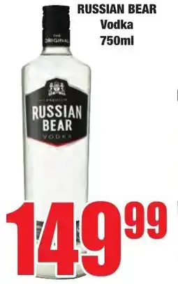 Boxer Superstores RUSSIAN BEAR Vodka offer