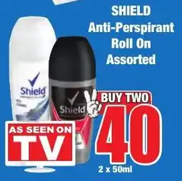 Boxer Superstores SHIELD Anti-Perspirant Roll On Assorted offer