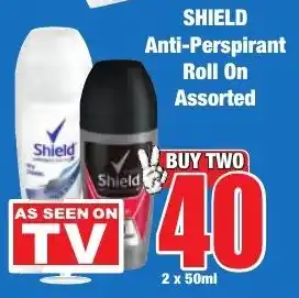 Boxer Superstores SHIELD Anti-Perspirant Roll On Assorted offer