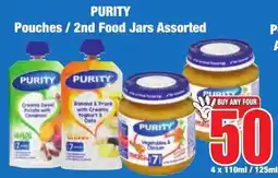 Boxer Superstores PURITY Pouches/ 2nd Food Jars Assorted offer