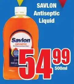Boxer Superstores SAVLON Antiseptic Liquid offer