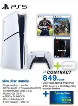 Incredible Connection PS5 Slim Disc Bundle offer