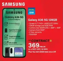 Incredible Connection SAMSUNG Galaxy A36 5G 128GB offer