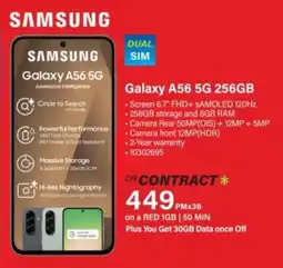 Incredible Connection SAMSUNG Galaxy A56 5G 256GB offer