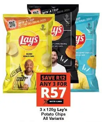 Checkers Lay's Potato Chips All Variants offer