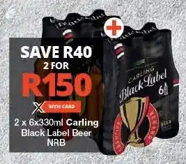 Checkers Carling Black Label Beer NRB offer