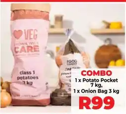Food Lover's Market COMBO 1 x Potato Pocket 7 kg, 1 x Onion Bag 3 kg offer