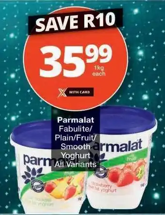 Checkers Parmalat Yoghurt offer