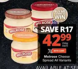 Checkers Melrose Cheese Spread offer