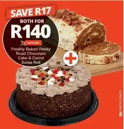 Checkers Freshly Baked Rocky Road Chocolate Cake & Carrot Swiss Roll offer