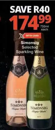 Checkers Simonsig Selected Sparkling Wine offer