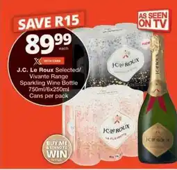 Checkers J.C. Le Roux Selected/Vivante Range Sparkling Wine offer